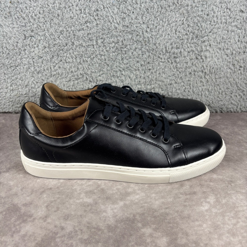 Banana Republic Sneaker Mens 10.5 Black Nicklas Low Top Lace Up 882548 Minimal